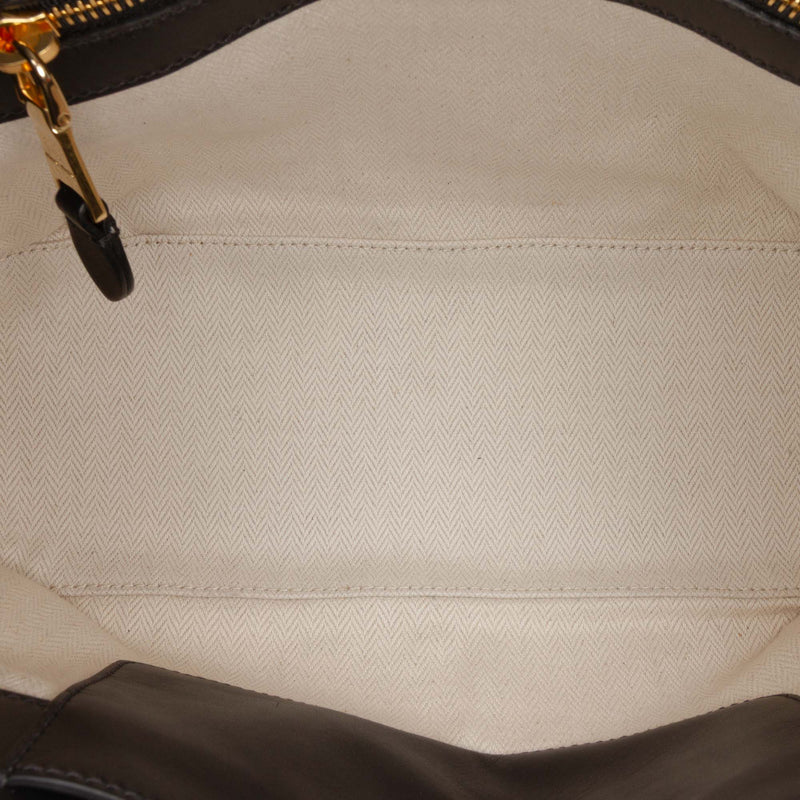 Softy Calfskin Embossed Logo Shoulder Bag - Image 4