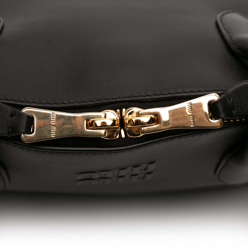 Softy Calfskin Embossed Logo Shoulder Bag - Image 7