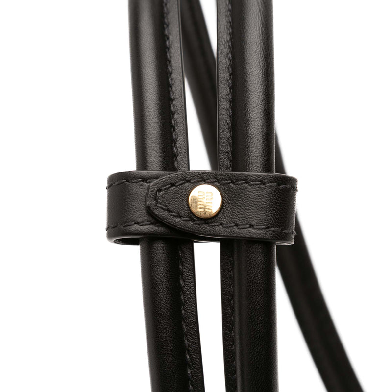Softy Calfskin Embossed Logo Shoulder Bag - Image 9