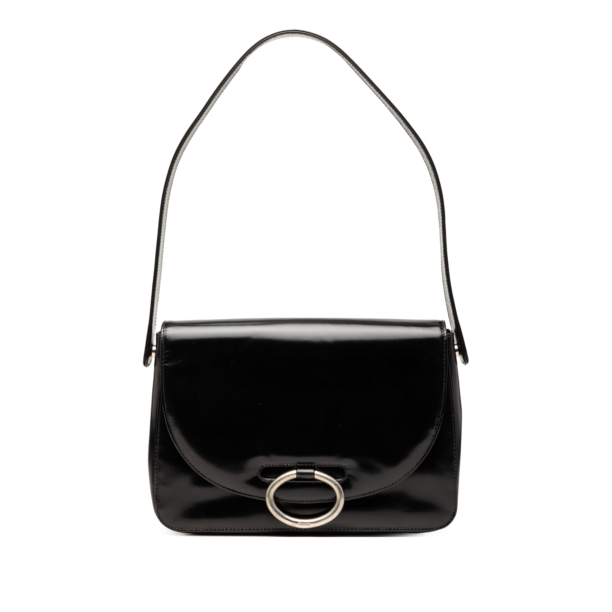 Spazzolato Leather Flap Shoulder Bag - Image 1