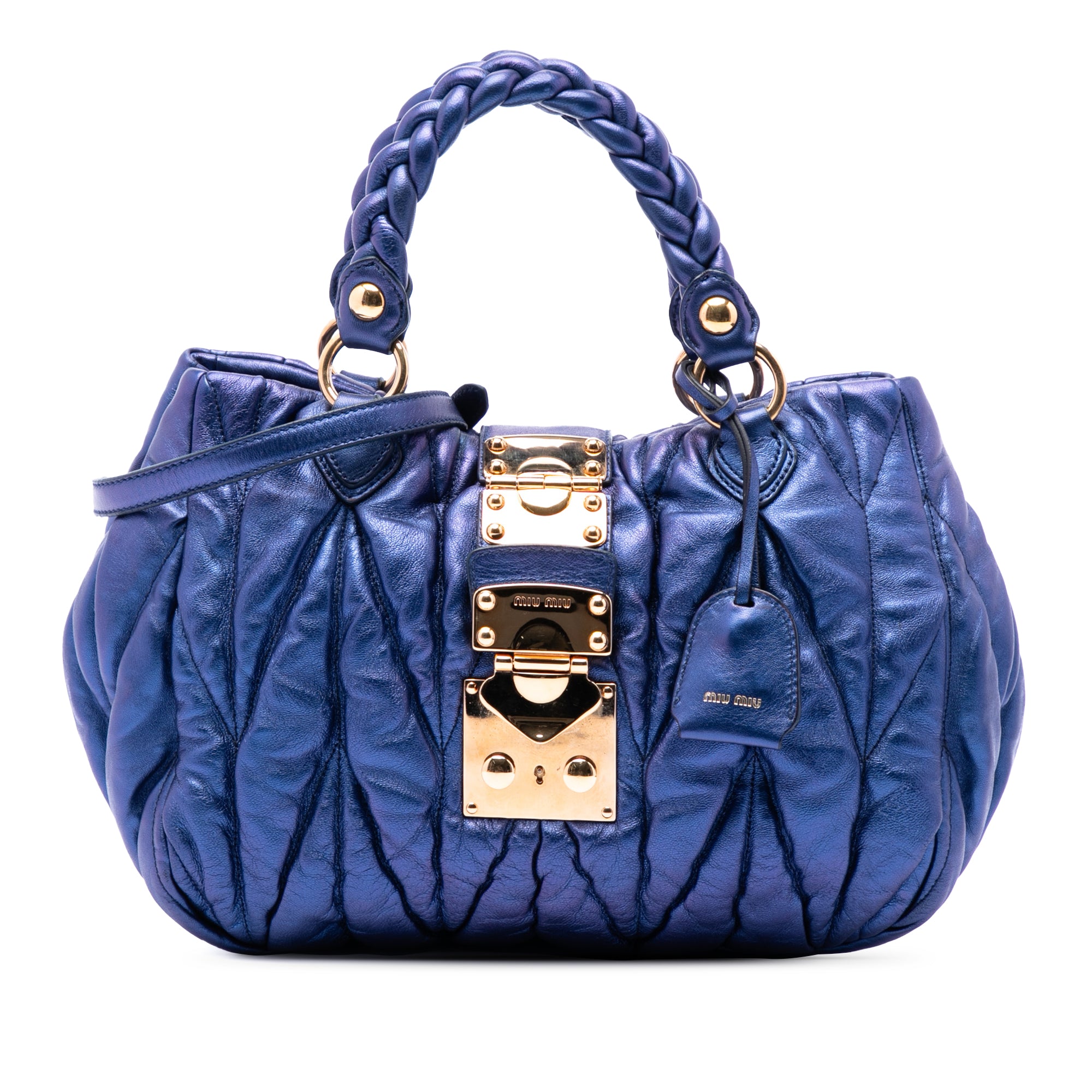 Matelasse Lux Lambskin Bauletto Aperto Satchel - Image 1