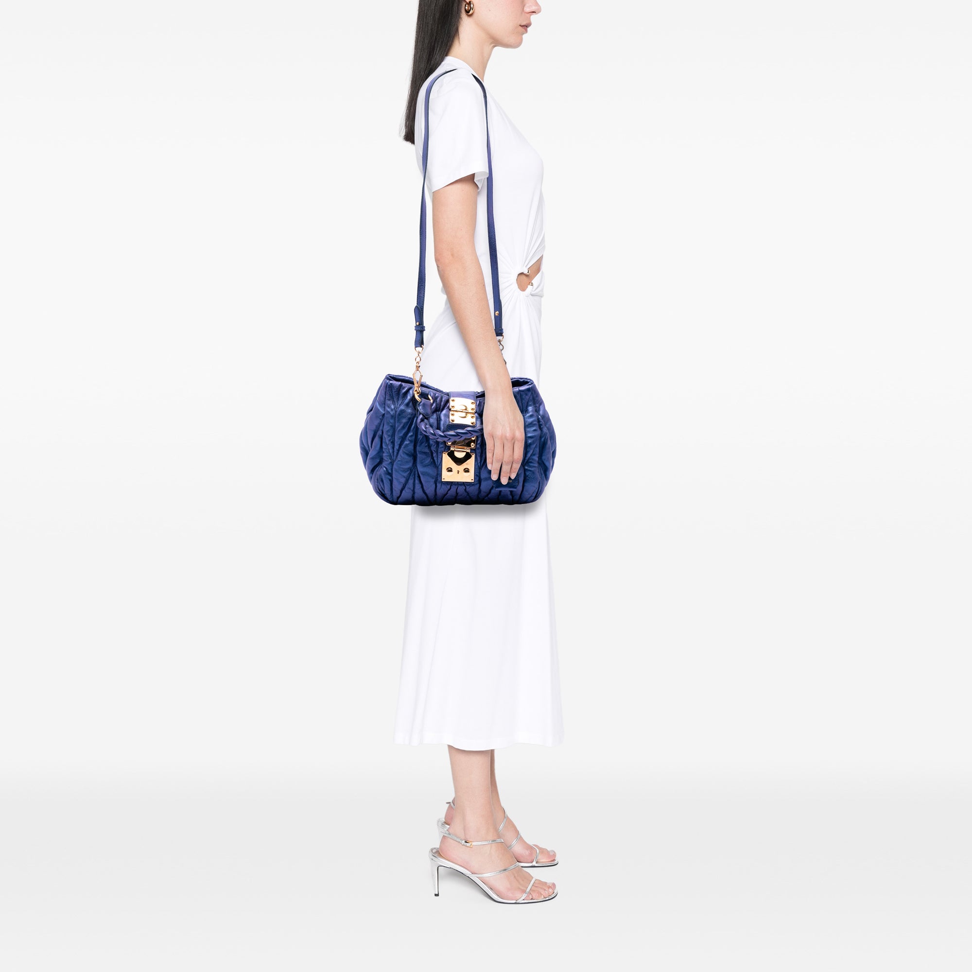 Matelasse Lux Lambskin Bauletto Aperto Satchel - Image 6