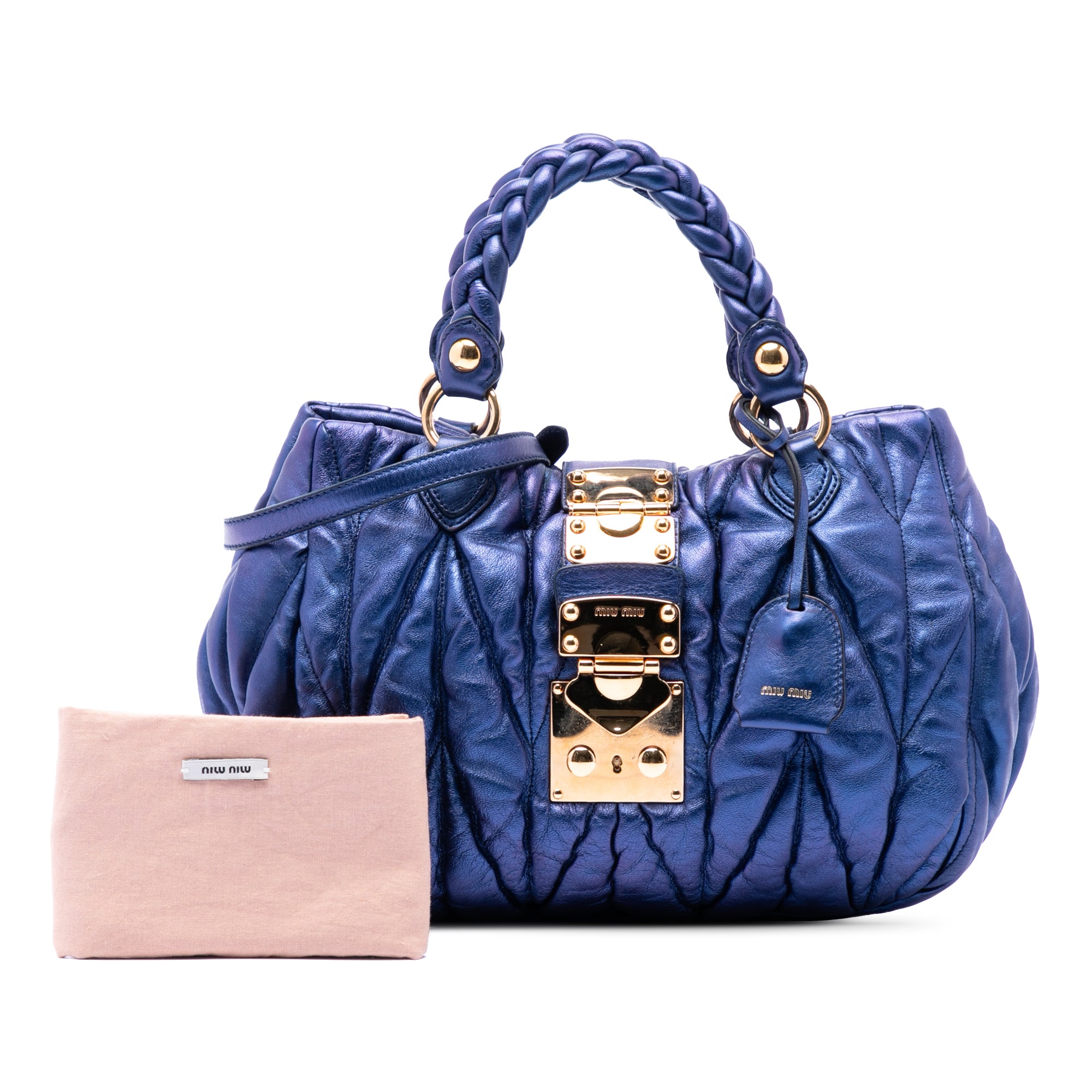 Matelasse Lux Lambskin Bauletto Aperto Satchel - Image 7