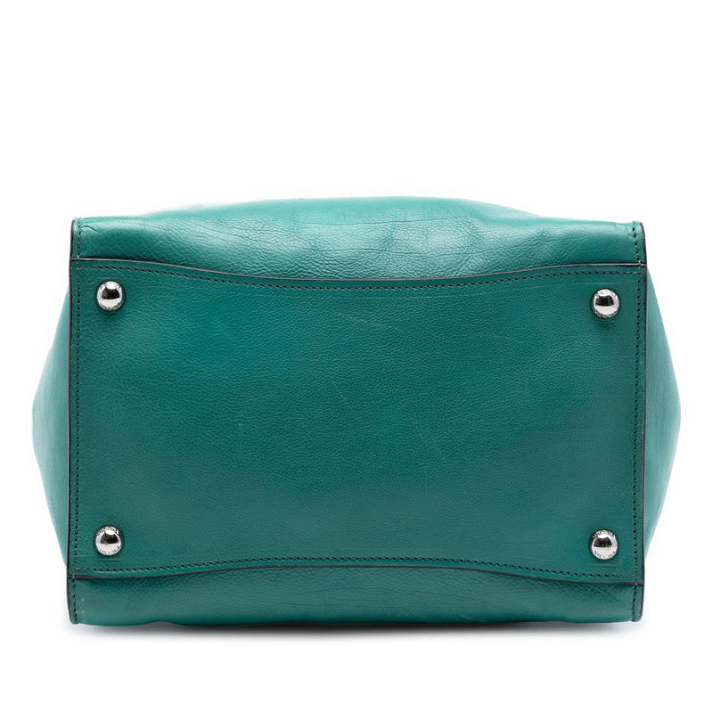 Glace Calf Twin Pocket Double Handle Satchel - Image 3