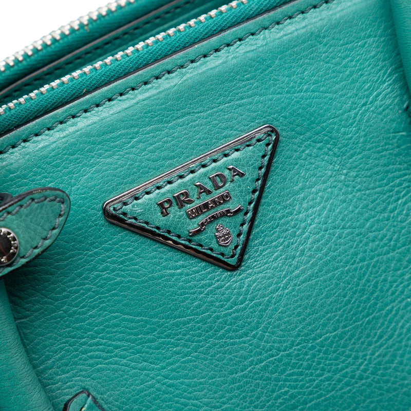 Glace Calf Twin Pocket Double Handle Satchel - Image 5