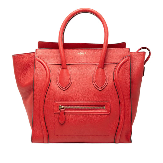 Mini Grained Calfskin Luggage Tote - Image 1