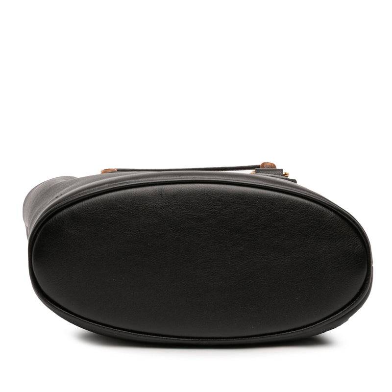 Small Calfskin Bamboo Diana Convertible Bucket Bag - Image 3