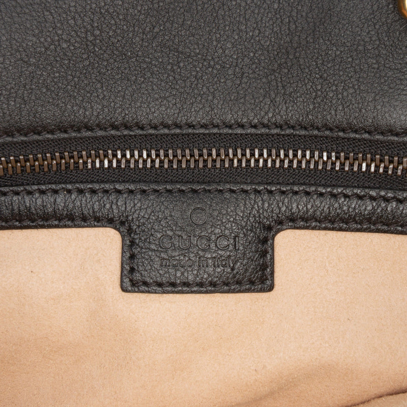 Small Calfskin Bamboo Diana Convertible Bucket Bag - Image 5