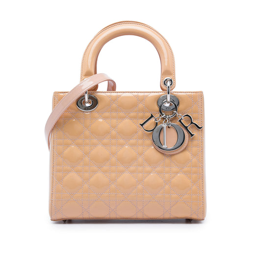 Medium Patent Cannage Lady Dior - Image 1