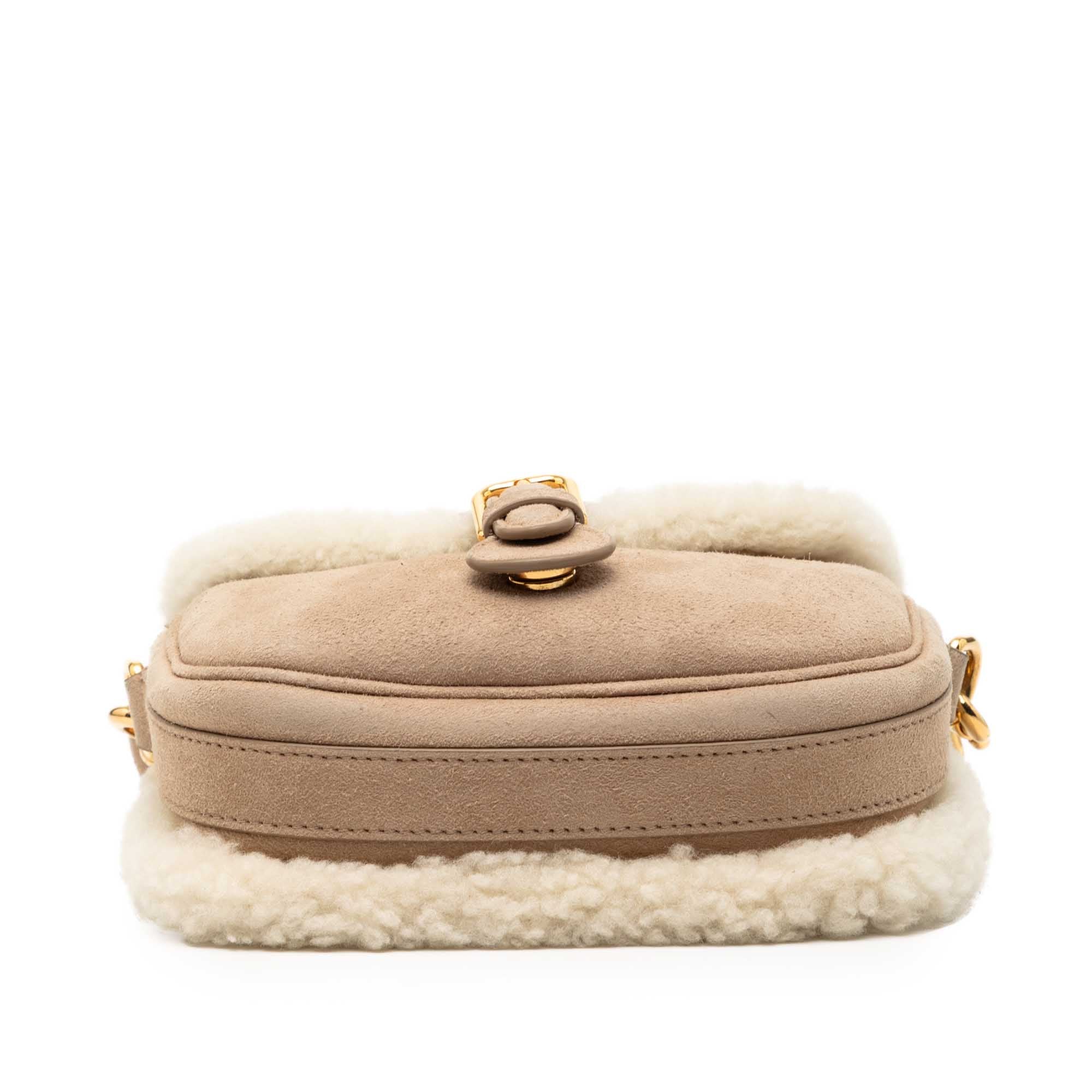 Small Suede Shearling Bobby Crossbody - Image 2