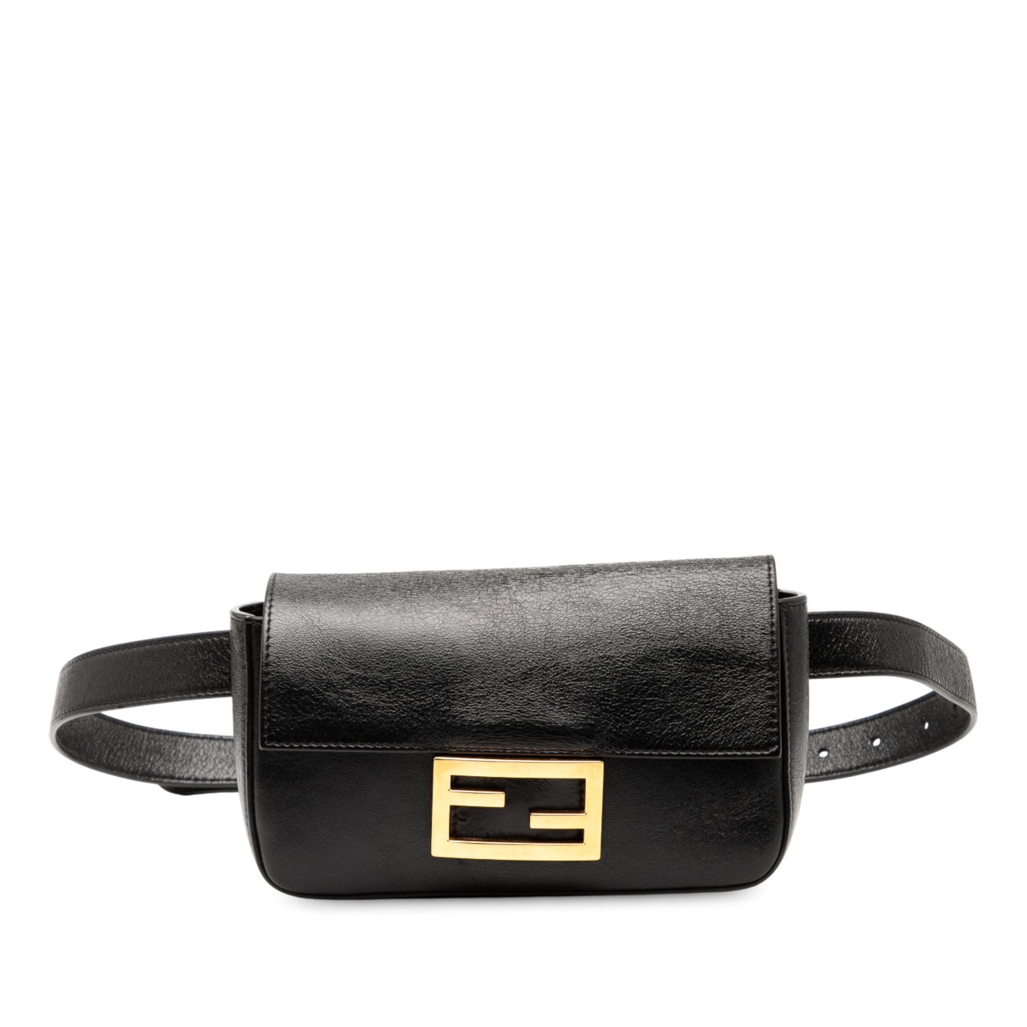 Leather FF Logo Baguette Belt Bag - Image 1