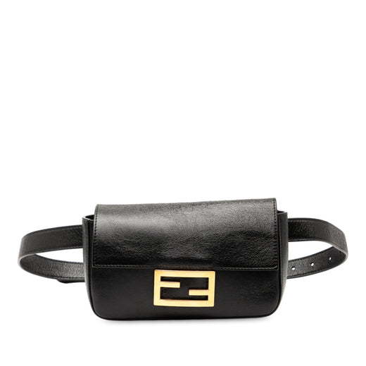 Leather FF Logo Baguette Belt Bag - Image 1