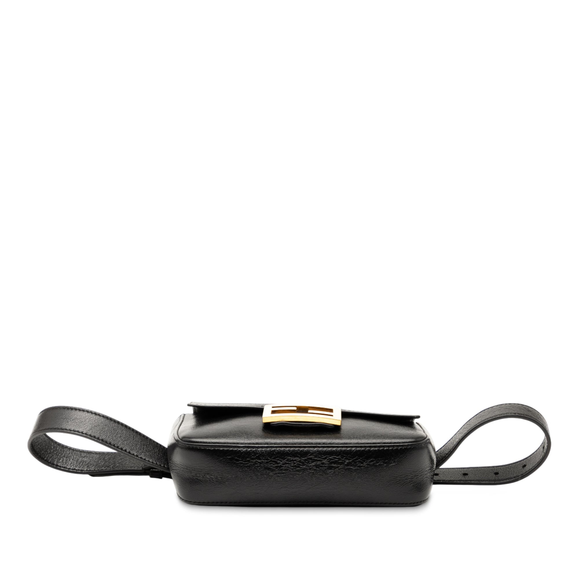 Leather FF Logo Baguette Belt Bag - Image 3