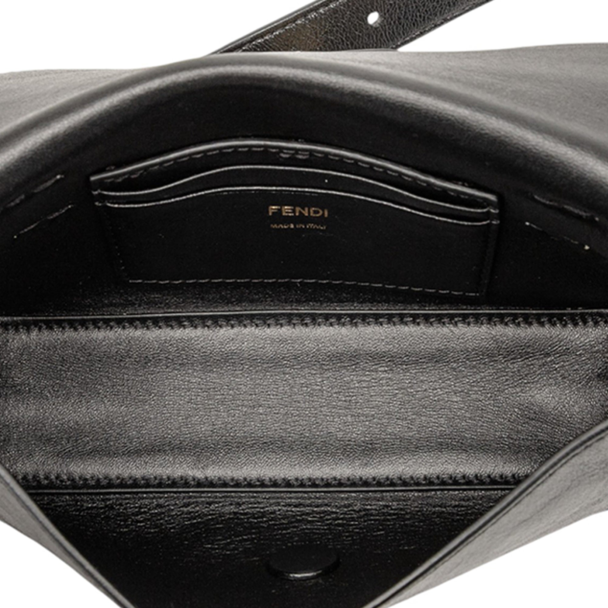 Leather FF Logo Baguette Belt Bag - Image 4