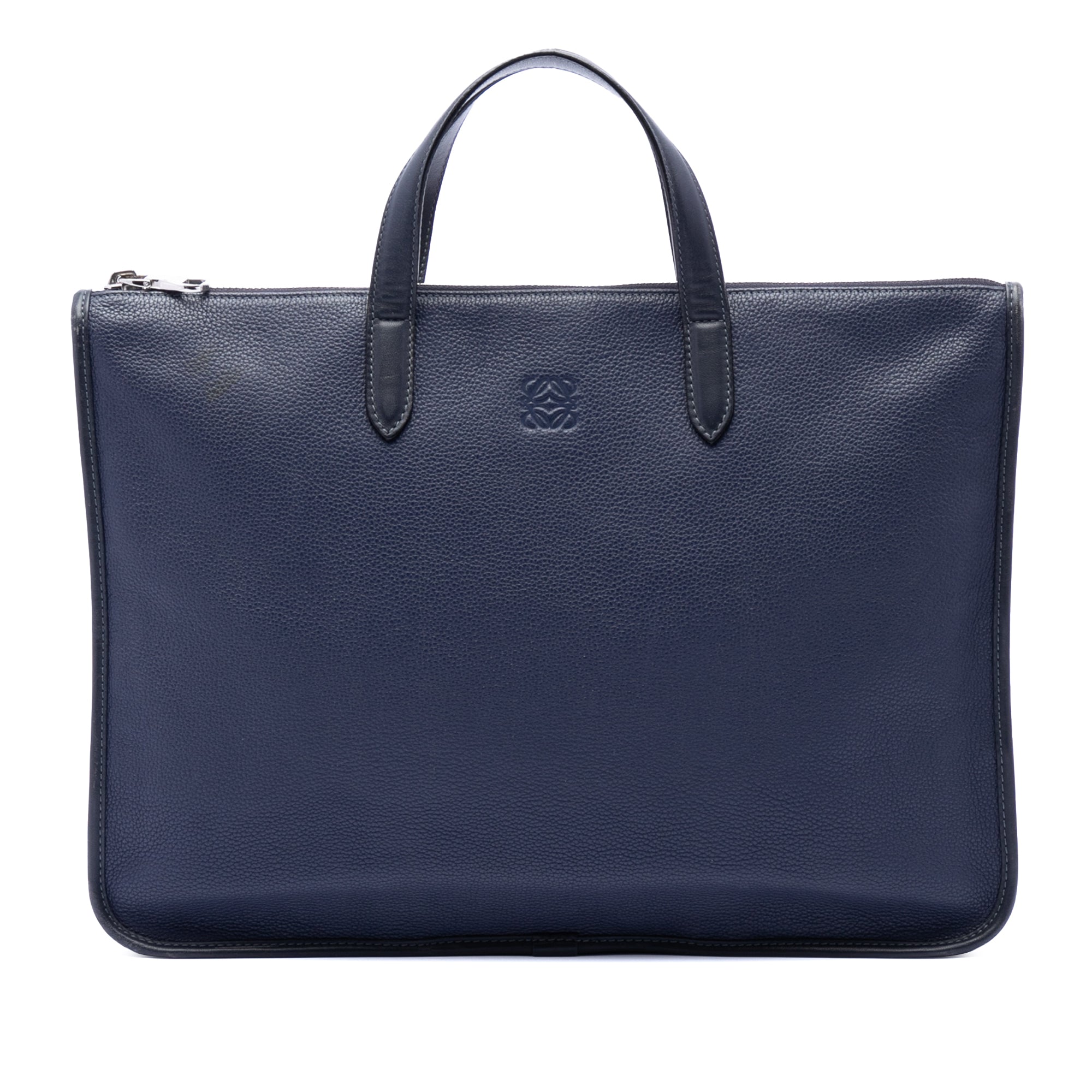 Leather Anagram Toledo Briefcase - Image 1