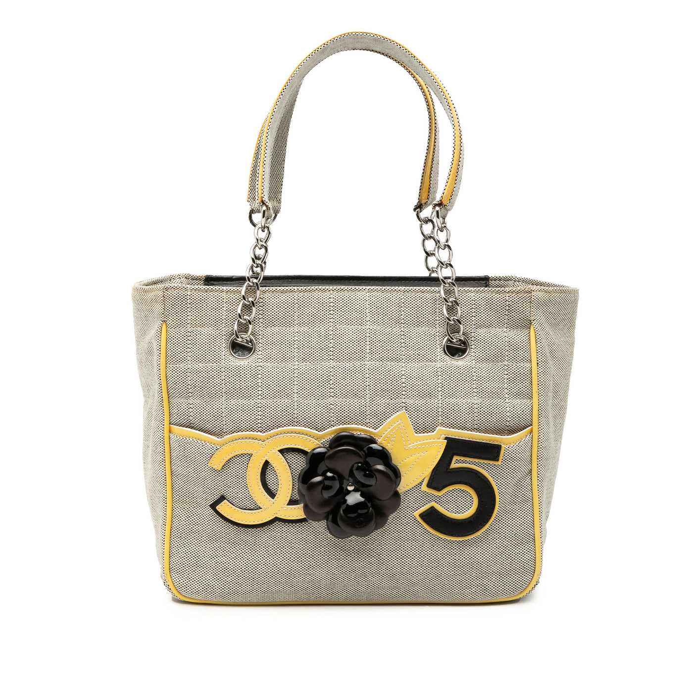 CC Camellia No. 5 Choco Bar Canvas Tote - Image 1