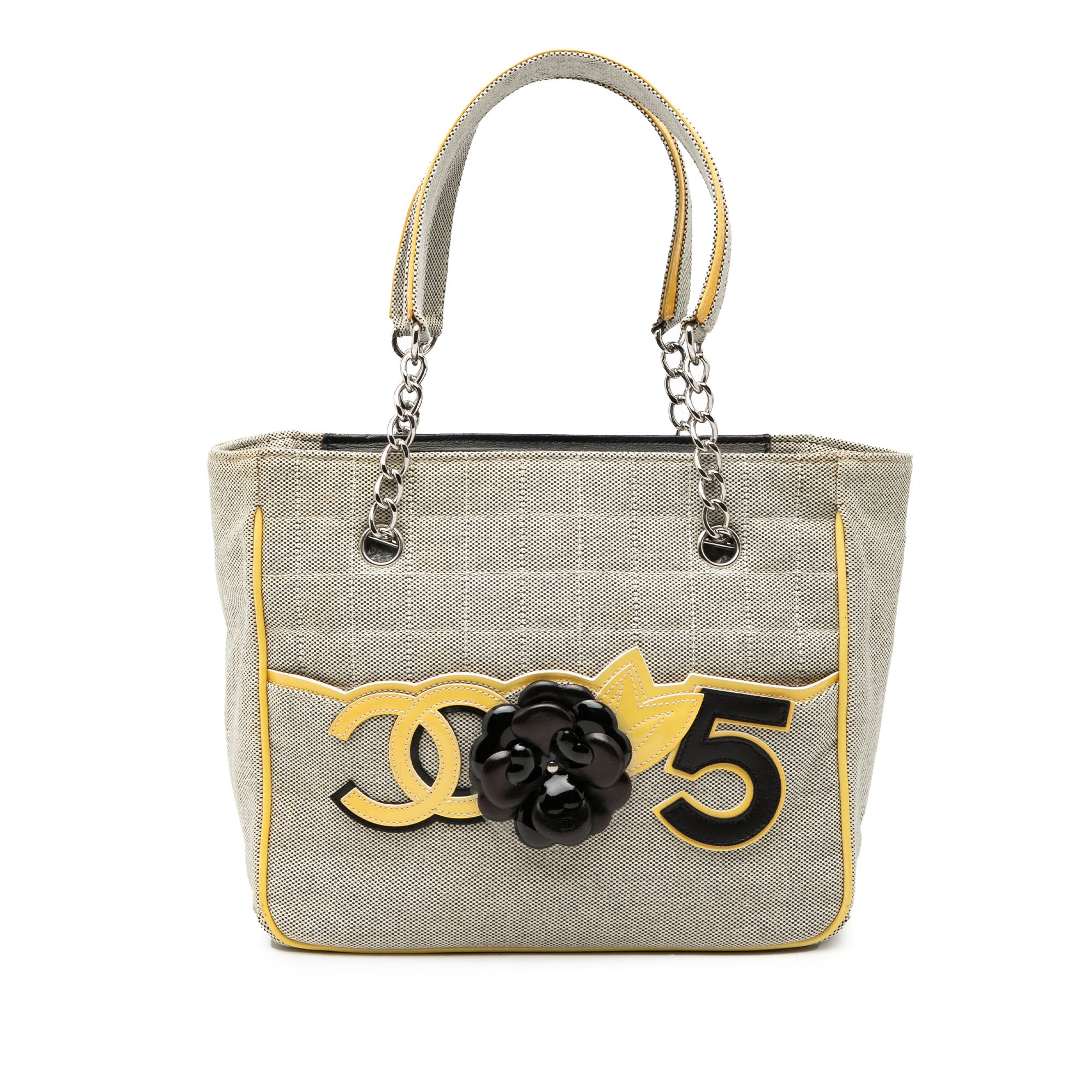 CC Camellia No. 5 Choco Bar Canvas Tote - Image 1
