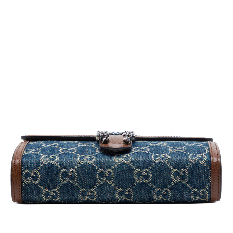 GG Denim Dionysus Wallet on Chain - Image 3