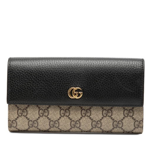 Bicolor GG Marmont GG Supreme Continental Wallet - Image 1