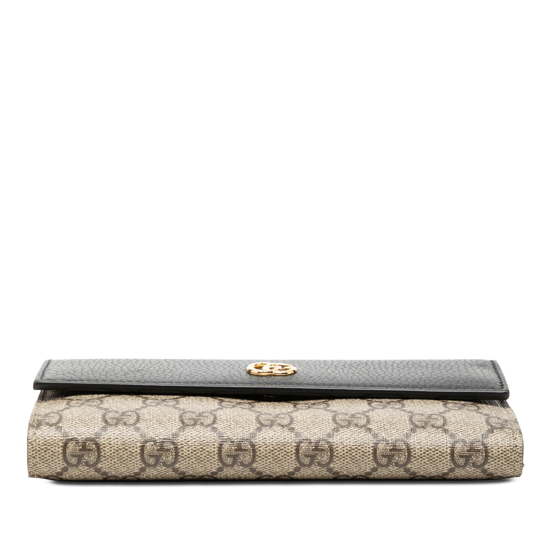 Bicolor GG Marmont GG Supreme Continental Wallet - Image 3
