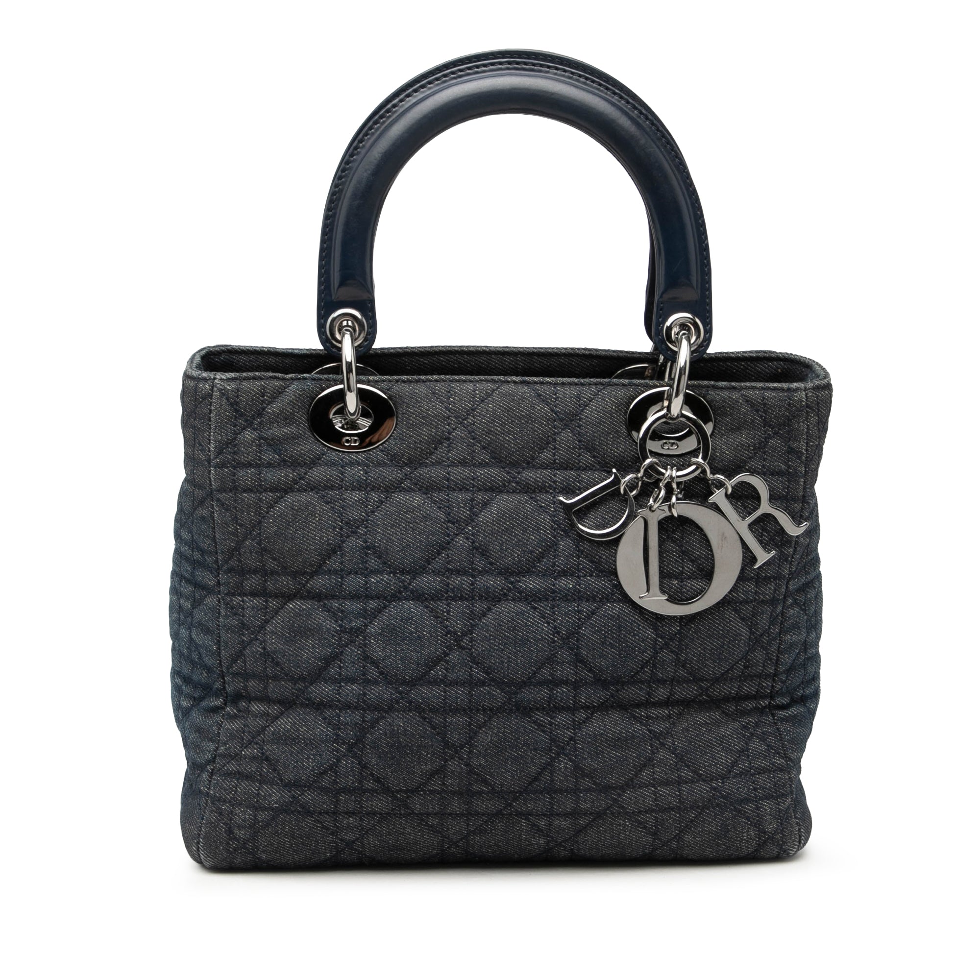 Medium Denim Cannage Lady Dior - Image 1