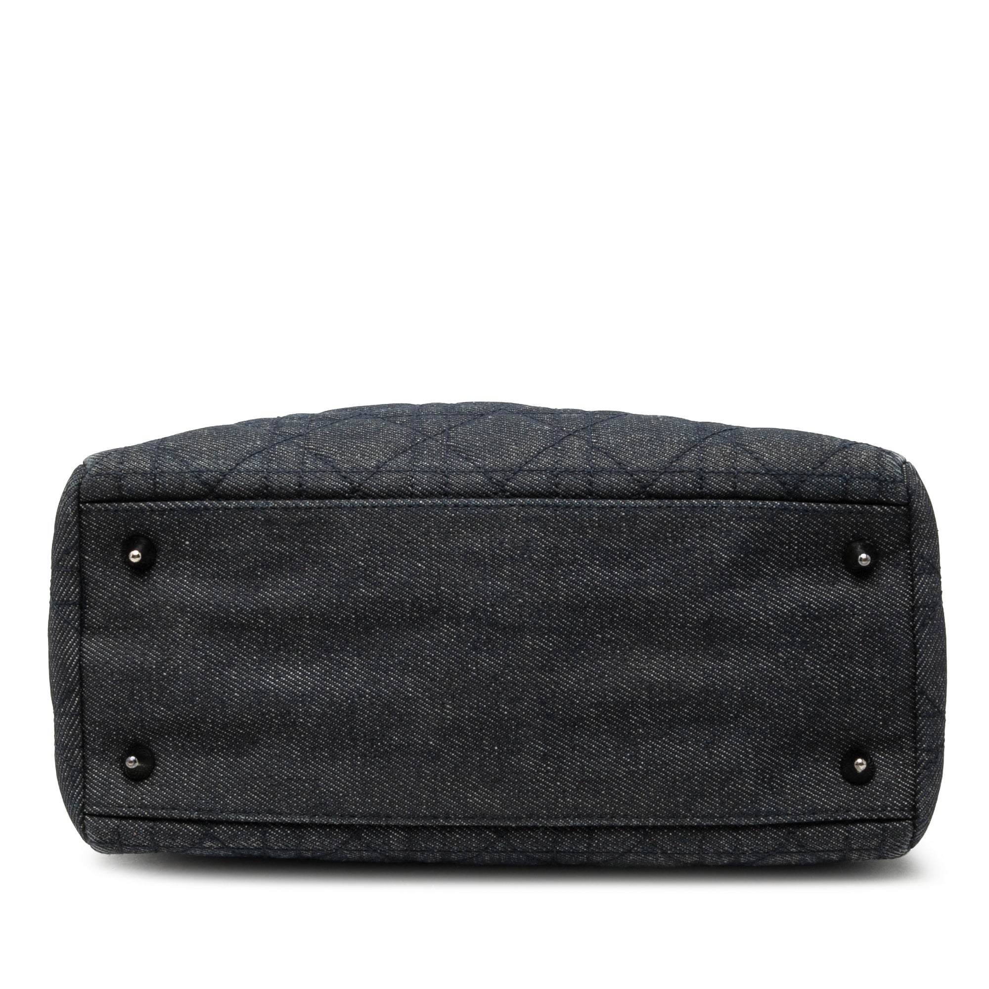Medium Denim Cannage Lady Dior - Image 3