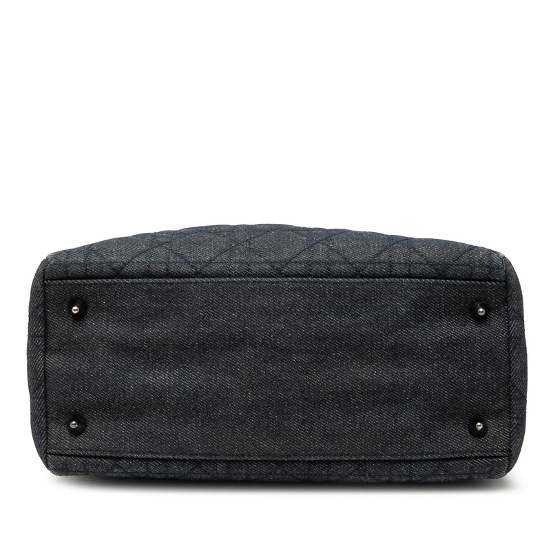 Medium Denim Cannage Lady Dior - Image 3