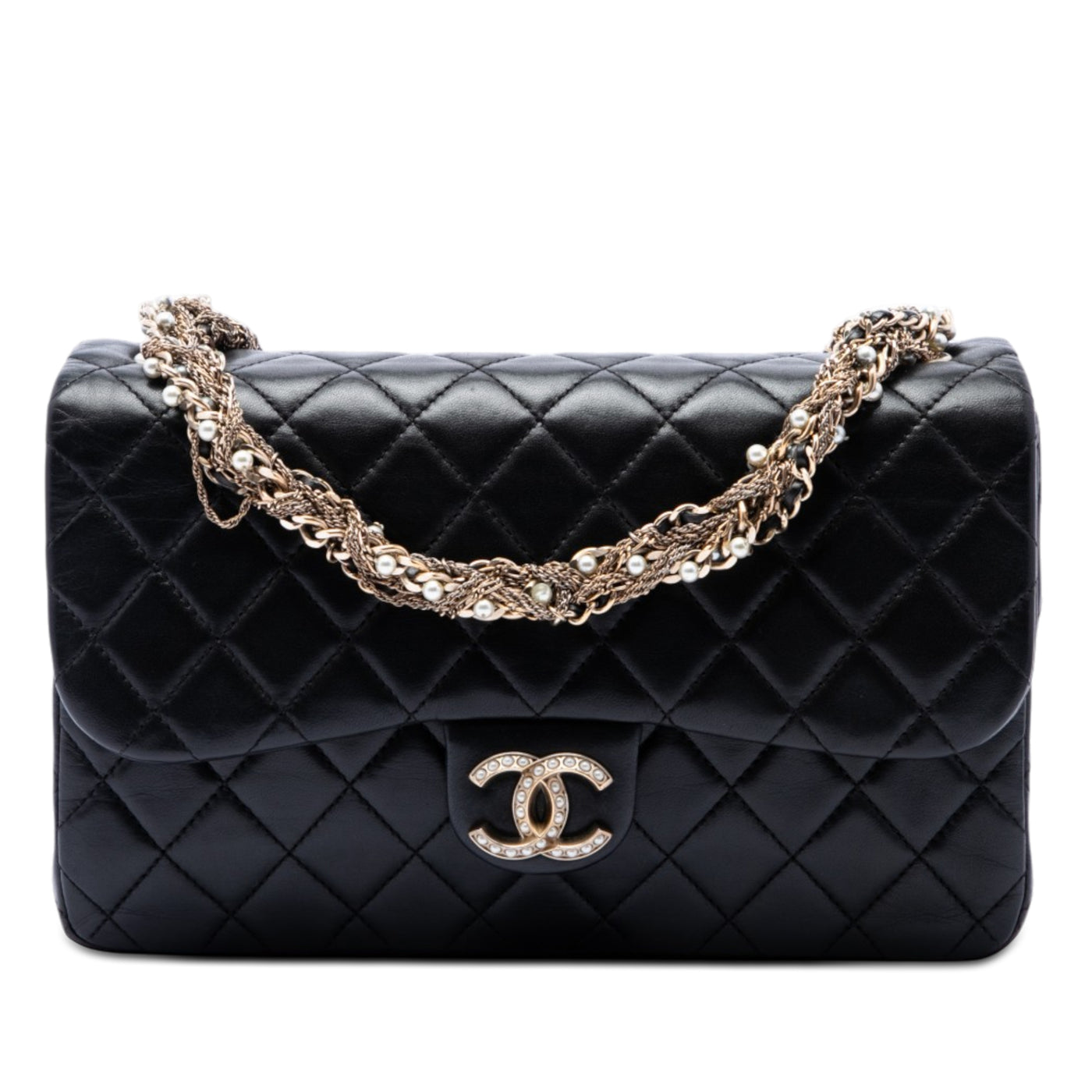 Medium Quilted Lambskin Westminster Pearl Flap - Image 1