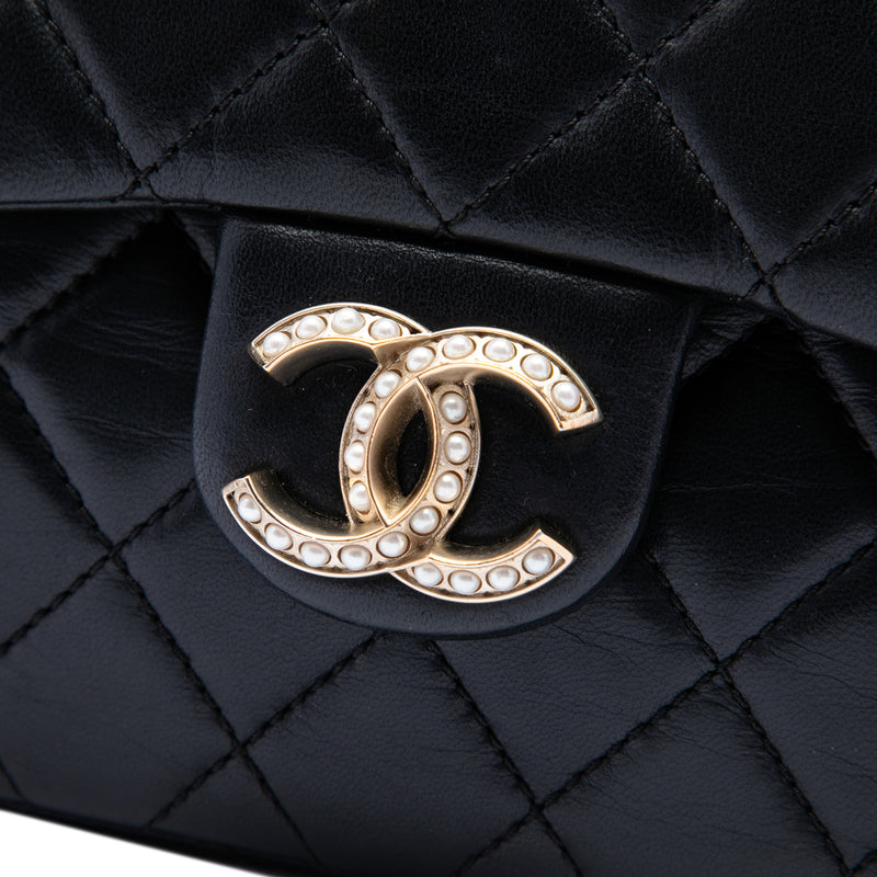 Medium Quilted Lambskin Westminster Pearl Flap - Image 5