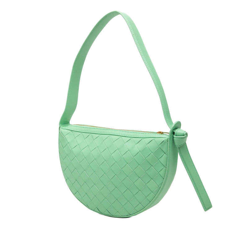 Mini Leather Intrecciato Sunrise Hobo - Image 2