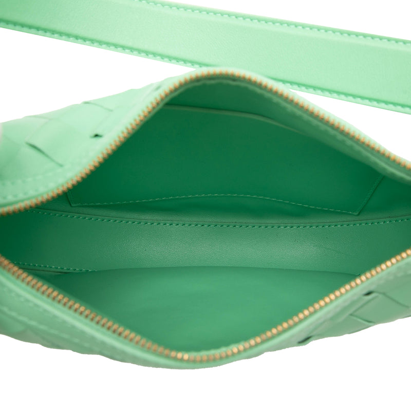 Mini Leather Intrecciato Sunrise Hobo - Image 4