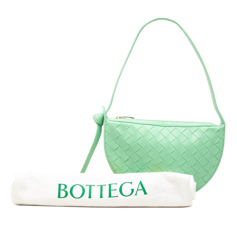 Mini Leather Intrecciato Sunrise Hobo - Image 8