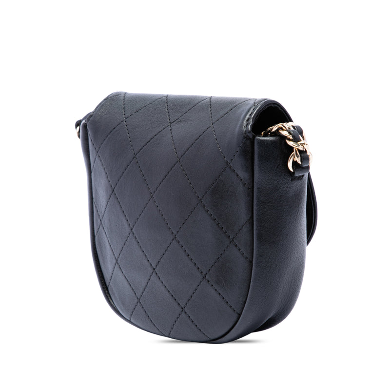 Small CC Quilted Lambskin Messenger Flap - Image 2