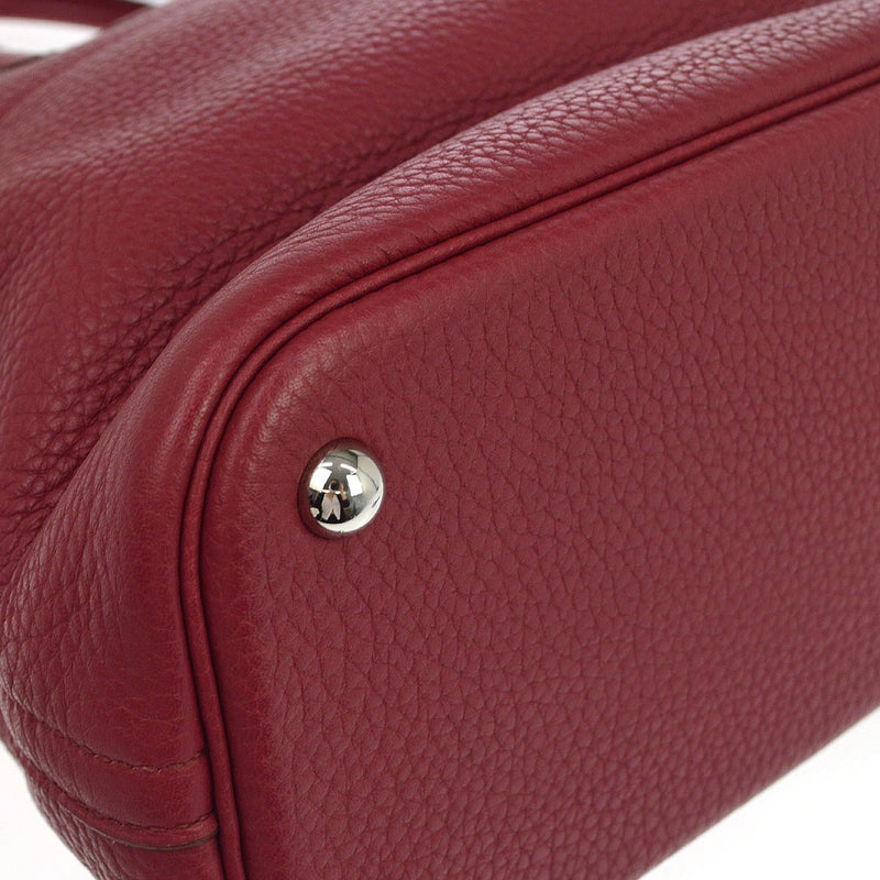 Hermes Bolide Clemence Red Leather Bag