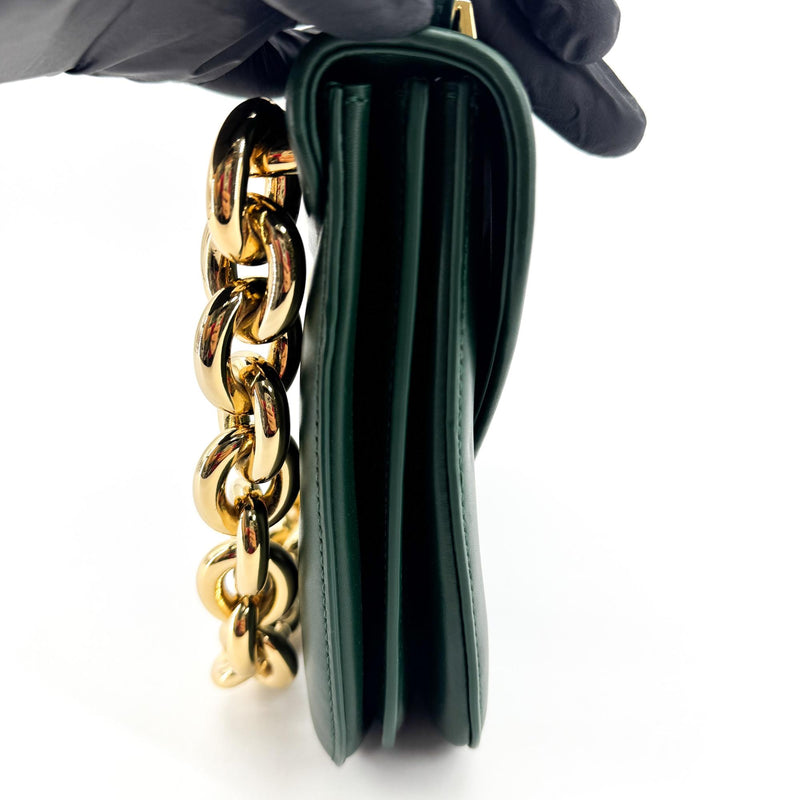 Bottega Veneta Mount Leather Green Bag