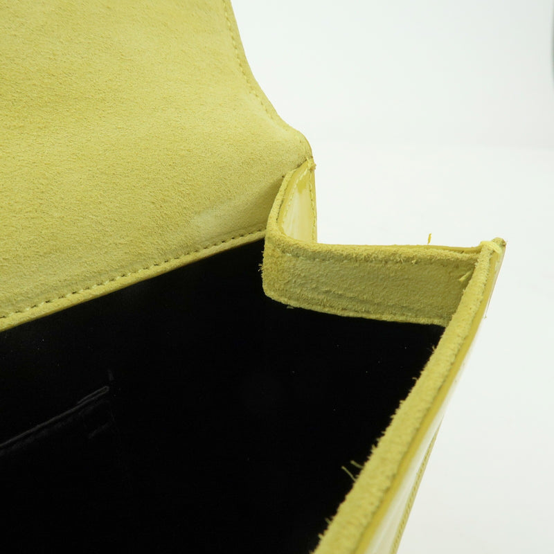 Saint Laurent Belle De Jour Clutch Patent Yellow Patent_leather