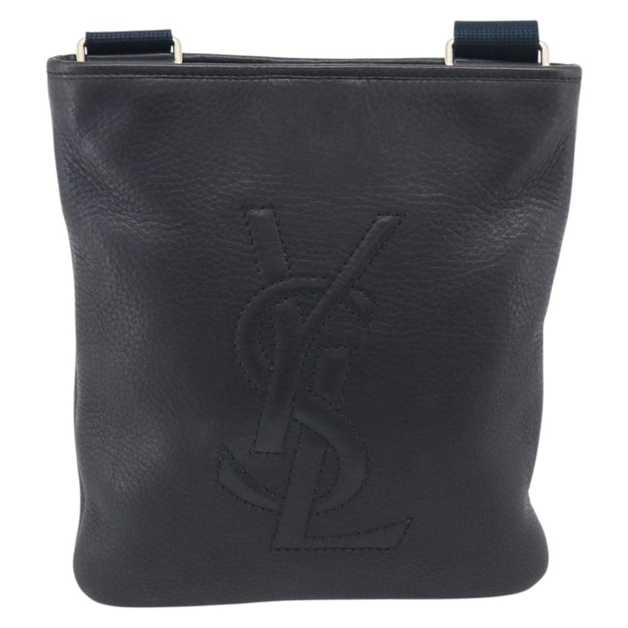 Saint Laurent Vintage Shoulder Bag Leather Black