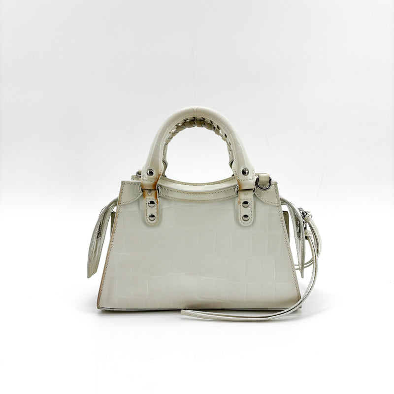 Balenciaga Neo Classic City Leather White Bag