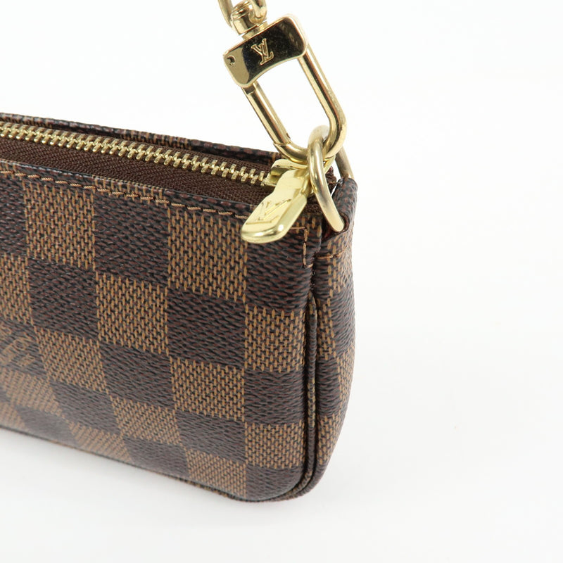 Louis Vuitton Pochette Accessoires Limited Edition Damier Brown Canvas Bag