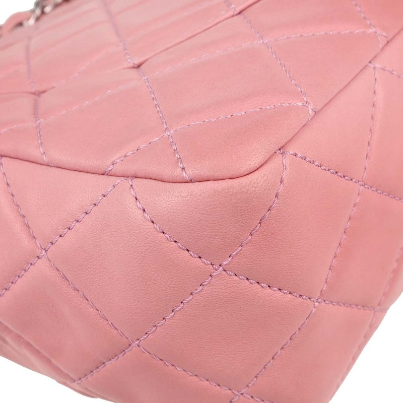 Chanel Classic Single Flap Quilted Lambskin Pink Leather Bag