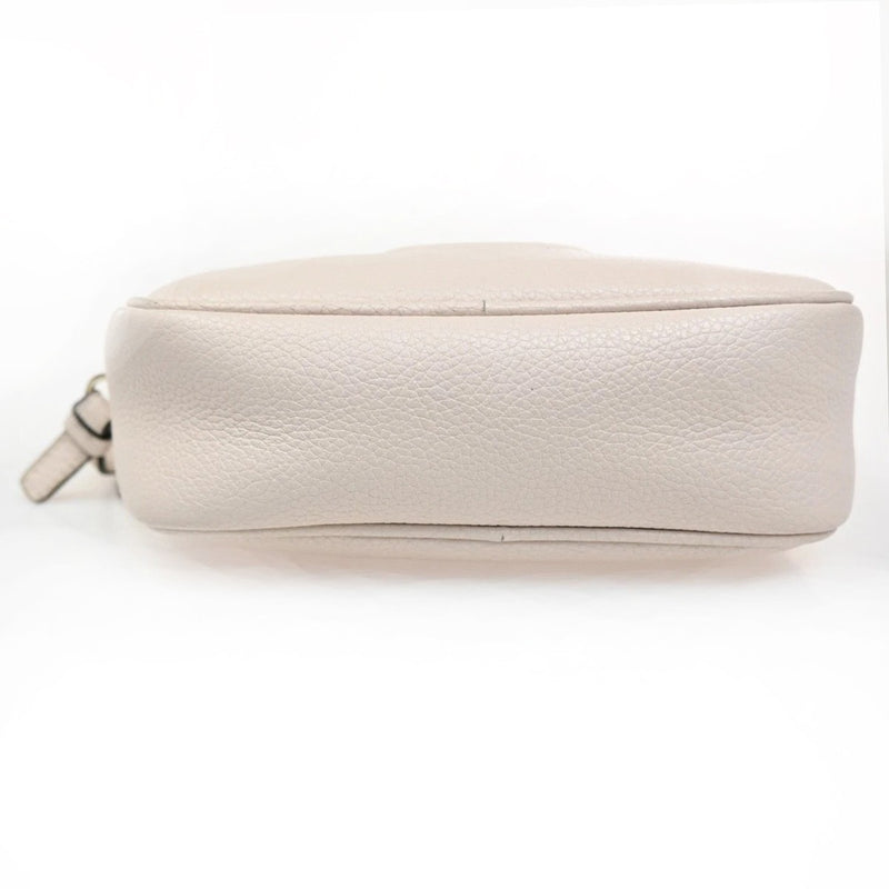 Salvatore Ferragamo City Camera Leather White Bag