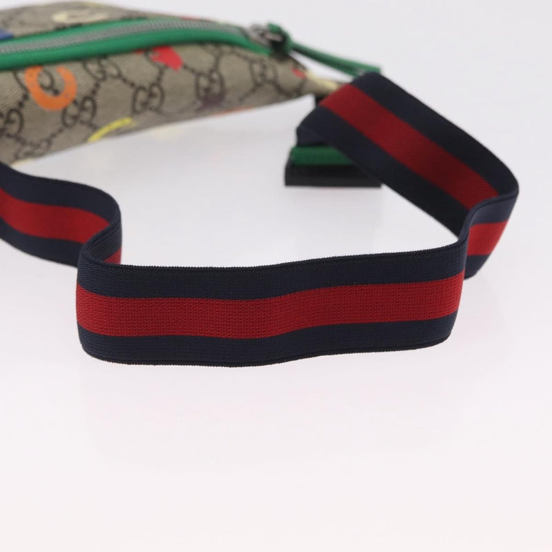 Gucci Childrens Belt Bag Printed Gg Coated Canvas Beige