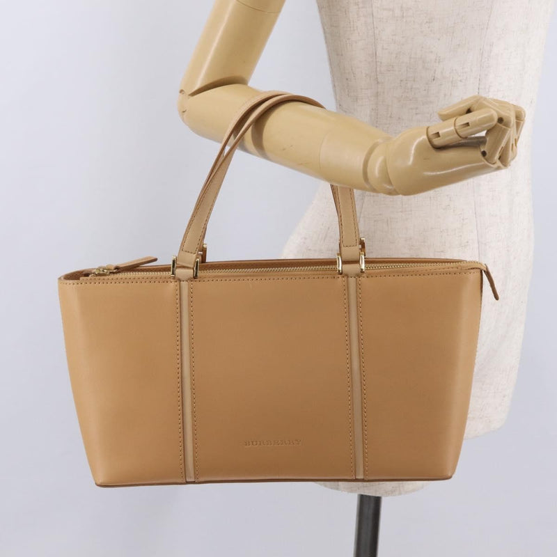 Burberry Handbag Leather Beige Bag