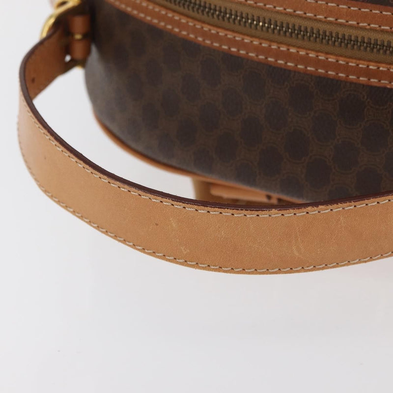 Celine Backpack Leather Brown Canvas