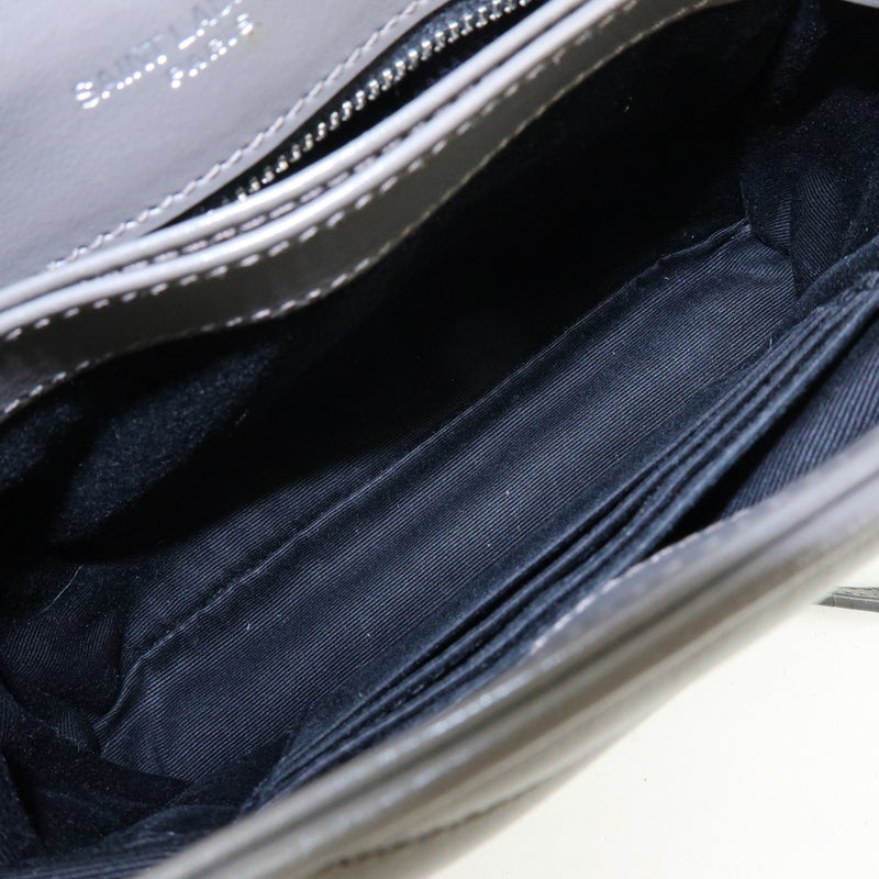 Saint Laurent Loulou Matelasse Chevron Leather Gray Bag