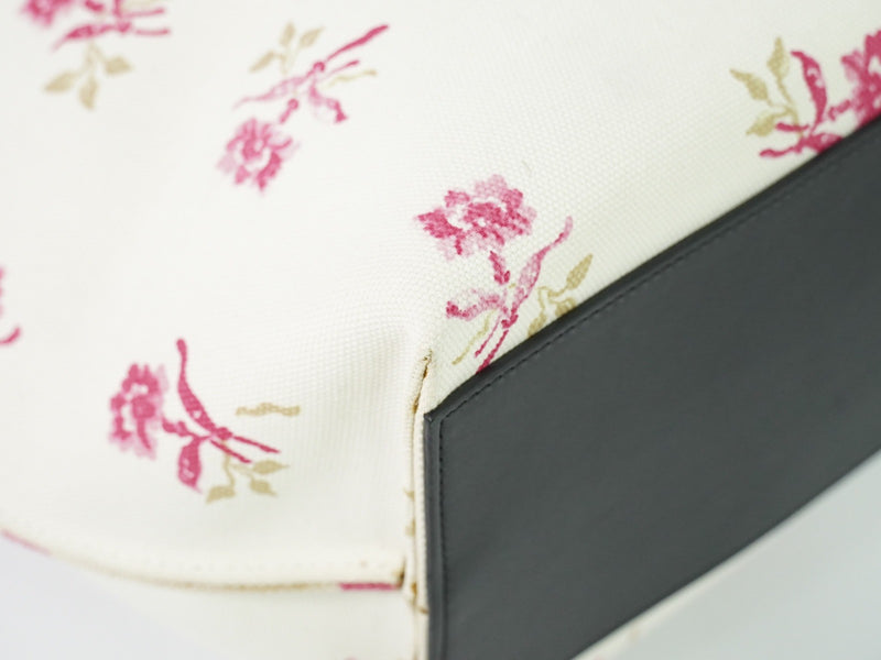 Loewe T Shopper Printed Canvas White Bag