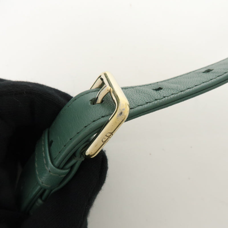 Christian Dior Lady Green Leather Bag