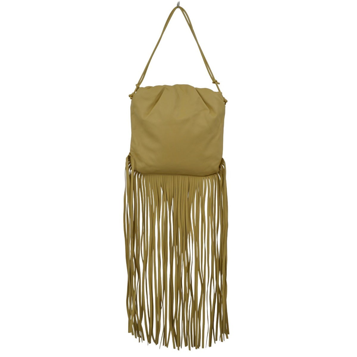 Bottega Veneta The Fringe Leather Beige Bag