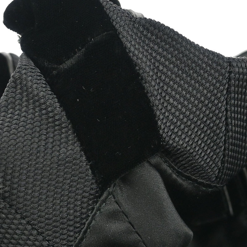 Saint Laurent Vintage Shoulder Bag Leather Black Nylon