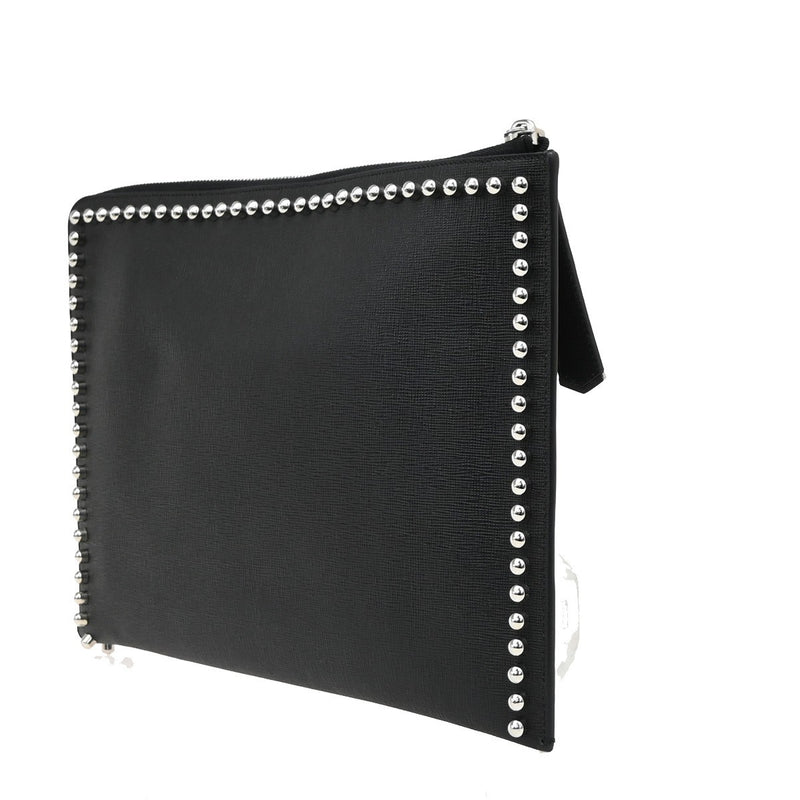 Fendi Karlito Studded Saffiano Leather Black Bag